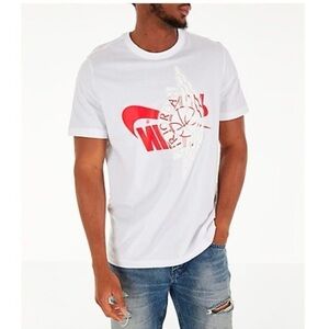 Men’s Nike Vintage Air Jordan Futura Wings White T-Shirt Size XL!